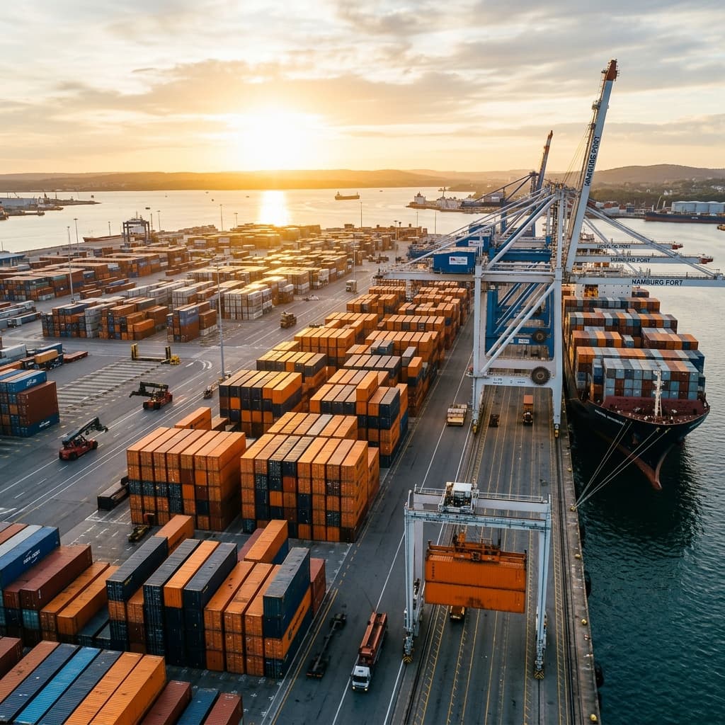 Automated Cargo Container Terminal Hub